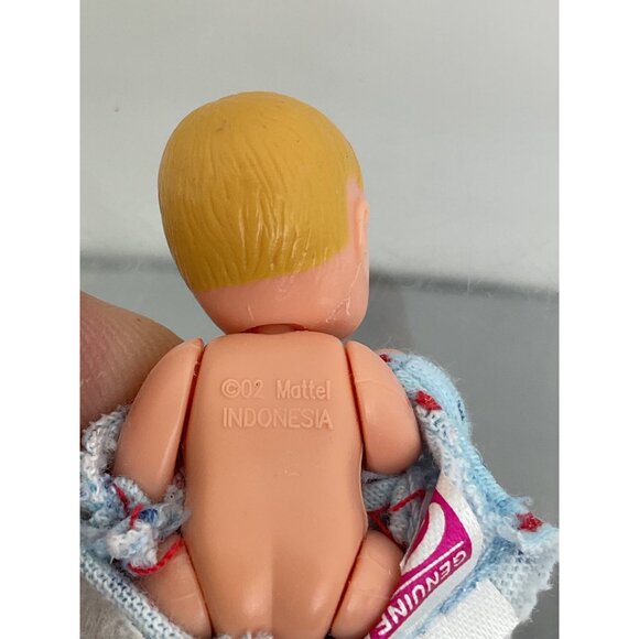 Vintage Mattel Barbie Infant Doll Blue Outfit Stars - Picture 4 of 4